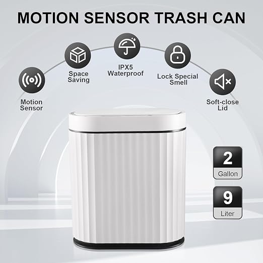 ELPHECO Bathroom Trash Can - Image 4