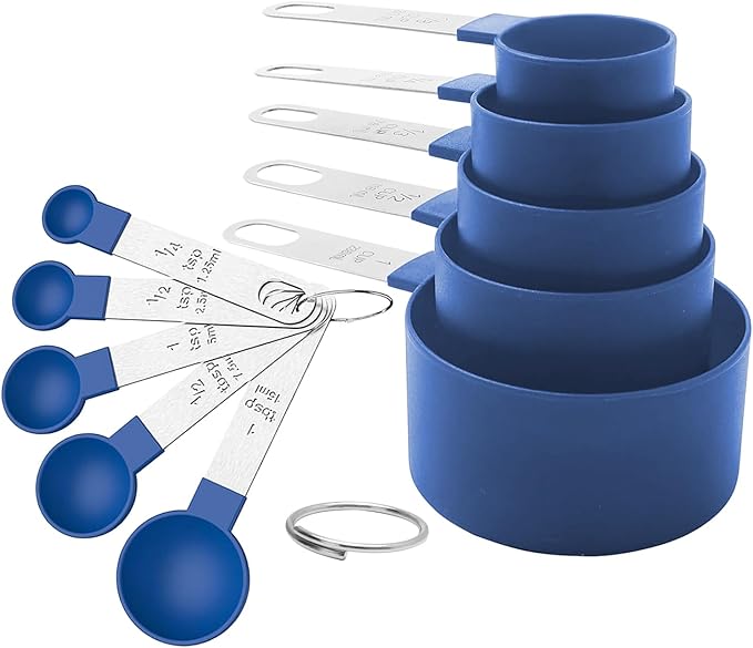 Measuring Cups and Spoons Set, 10-Piece Stackable Kitchen Tools by Unknown