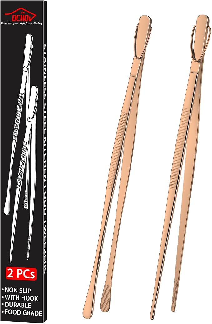 DEHOV 12 Inch Stainless Steel Kitchen Tongs by DEHOVKitchen