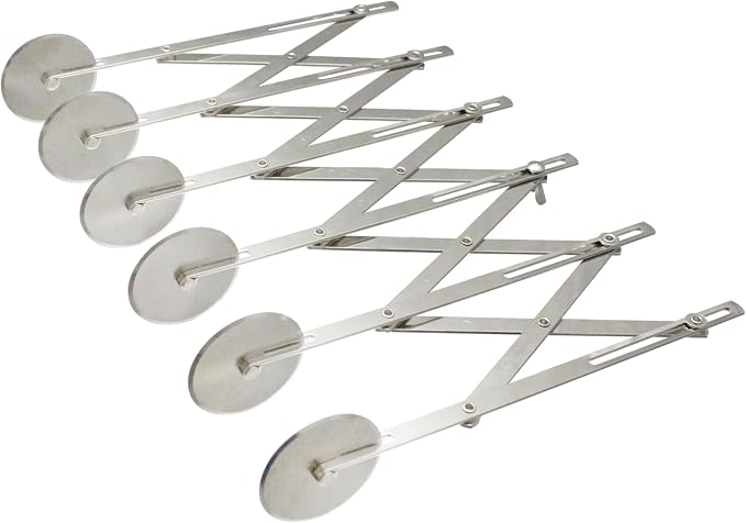 TrueCraftware- 6-Wheel Stainless Steel Adjustable Dough Divider- Pastry Cutter by Unknown