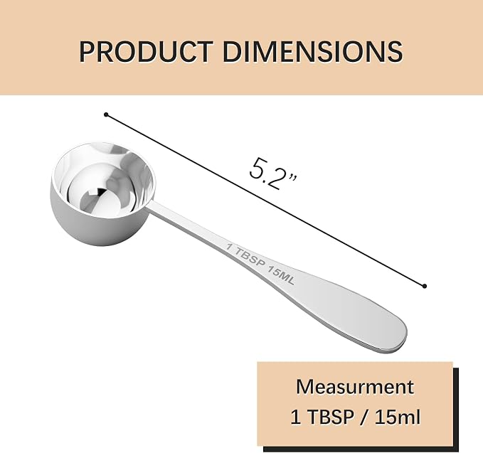 2PCS 1tbsp Single Measuring Spoon, Stainless Steel Individual Teaspoon - Image 2