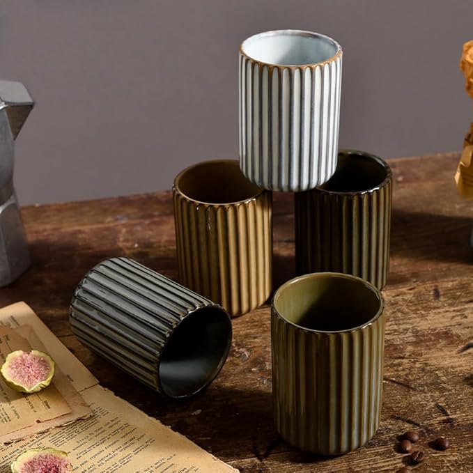 TOPYOKK Stoneware Coffee Bar Utensil Holder Tea & Coffee Spoon & Stirrer Holder - Image 8