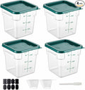 4 Pack 4QT Food Storage Containers by SHANDERBAR+