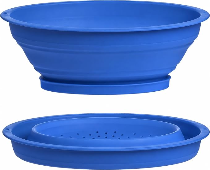 Progressive International CC-60 Collapsible Mini Colander Blue by ProgressiveInternational