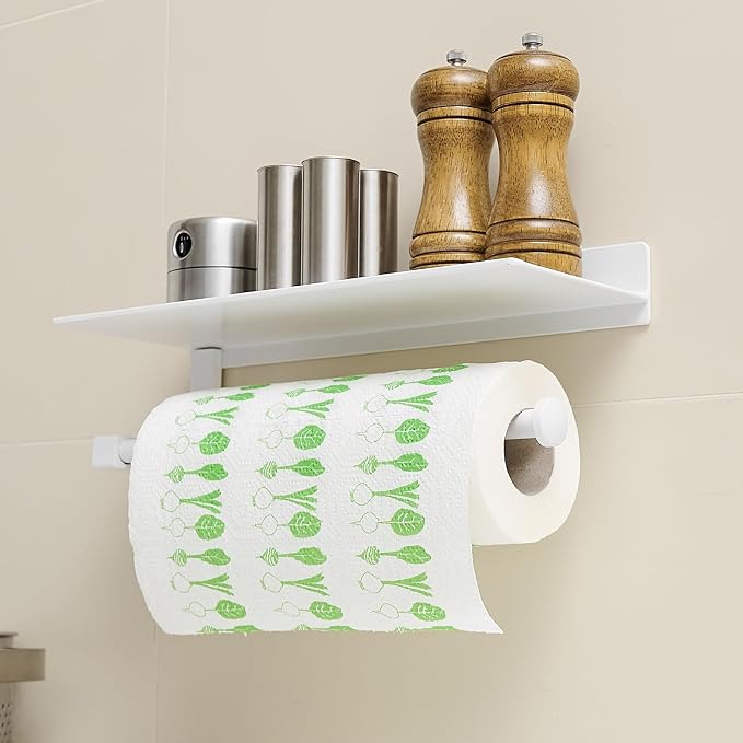 Paper Towel Holder Wall Mount for Bathroom Hand Towel Holder for Bathroom Black - Image 6