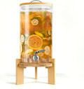 Beverage Dispenser 2.9 Gallon, Glass Drink Dispenser by Unknown