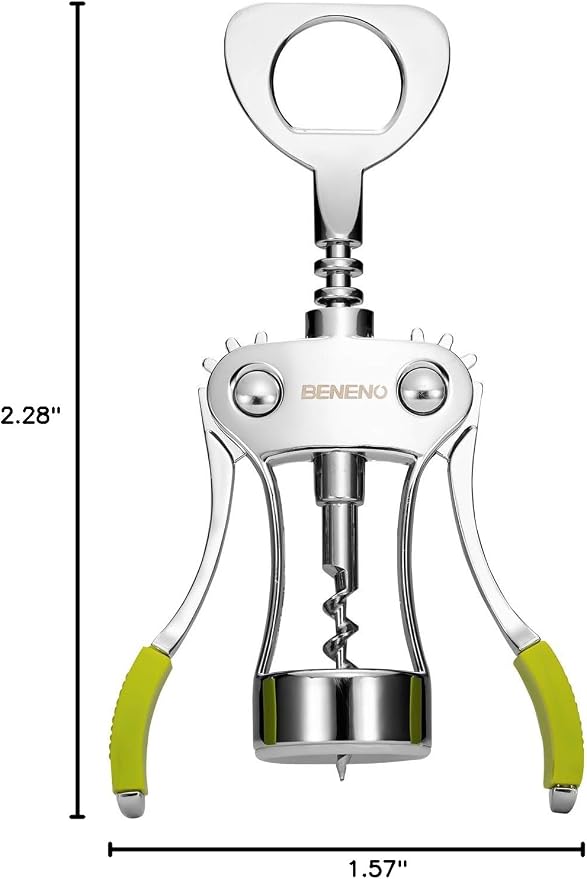Beneno Wine Opener, Zinc Alloy Premium Wing Corkscrew - Image 9
