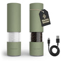 LARS NYSØM Electric Salt and Pepper Grinder Set I Automatic Salt and Pepper by LN