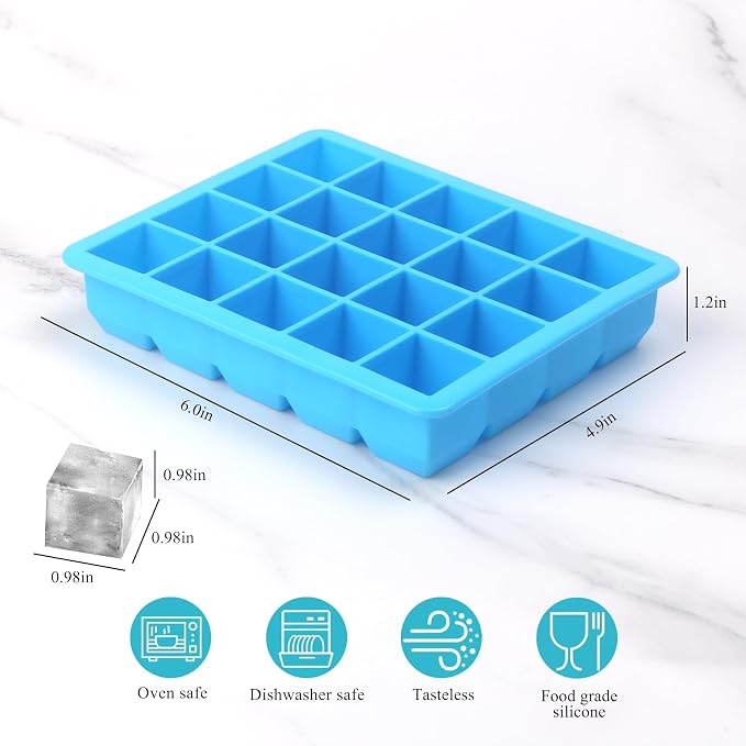 20 Section-0.5oz, Food Grade Silicone Ice Cube Tray Food Container - Image 2