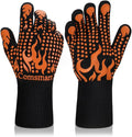 Comsmart BBQ Gloves, 1472°F Heat Resistant Grilling Gloves Silicone Non-Slip by Comsmart