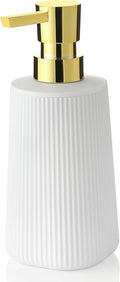 Small Soap Dispenser for Bathroom and Kitchen, Modern Farmhouse Striped Style by KellyHome