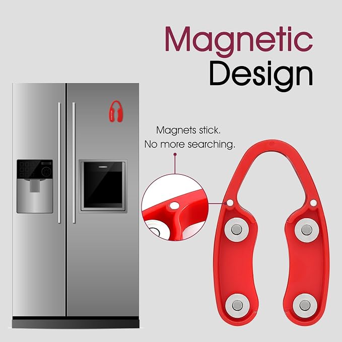 GOBETTER 2 Pcs Wine Foil Cutter Magnetic Design, 4 Stainless Blades Foil - Image 4