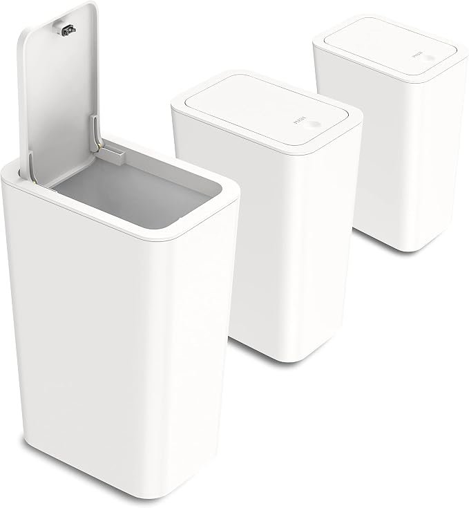 N. NETDOT 3 Pack 10L / 2.6 Gallon Small Trash Can by NNETDOT