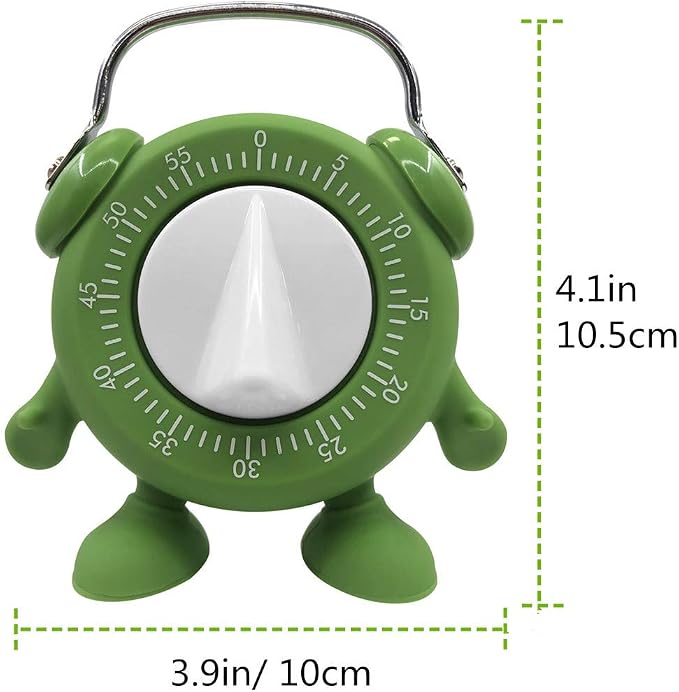 Kitchen Timer, 60 Minutes Countdown Cooking Teaching Egg Potty Training Wind Up - Image 2