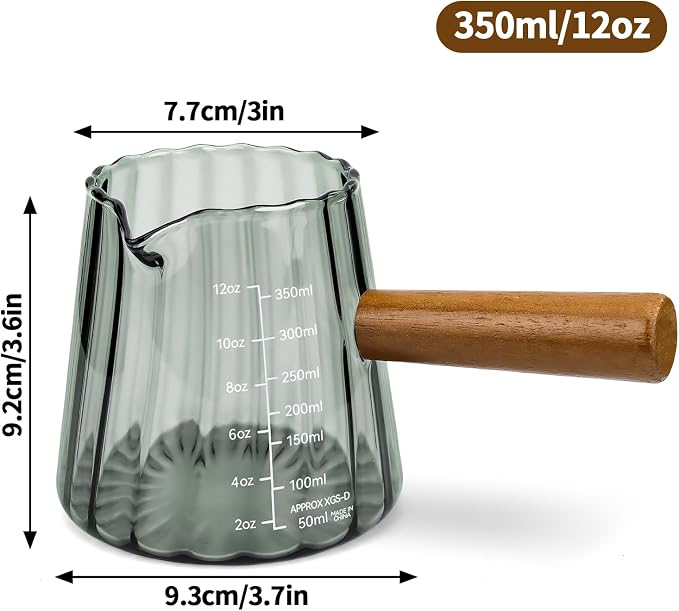 Espresso Measuring Cup 12 Oz, Espresso Glass Cups - Image 2