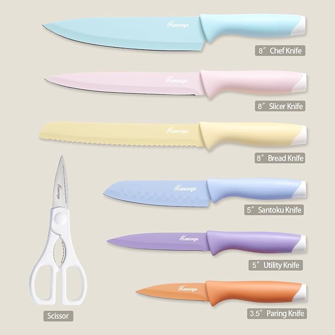Knife Set, Stainless Steel Chef Knife Sets - Image 7
