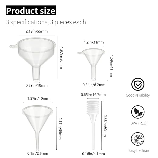 9 Pack Small Funnel Kit 3 Sizes - Image 2