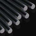 8pcs Acrylic Clay Roller, Plastic Clear Round Tube Roller Pin Polymer Clay Tools by Unknown