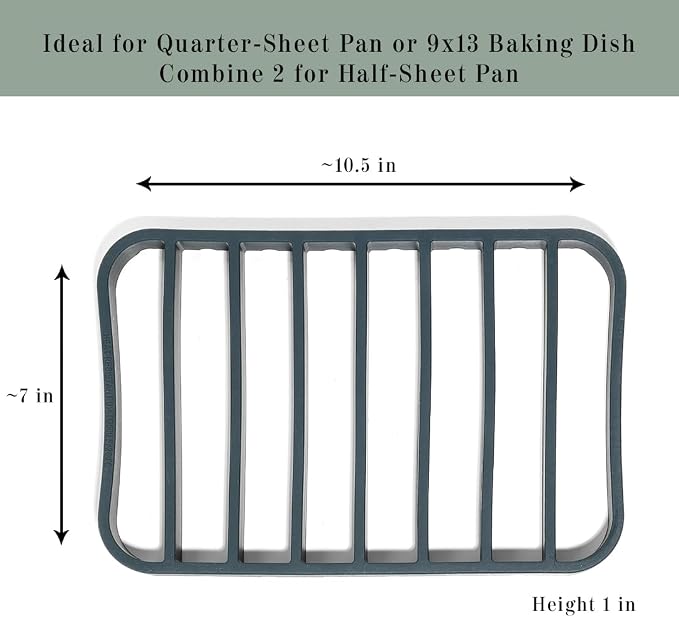 The Silicone Kitchen Silicone Roasting Rack Pan Extra Large, Dishwasher Safe - Image 7