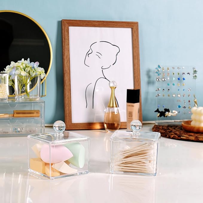 SheeChung Modern Square Acrylic Qtip Holder - Image 6
