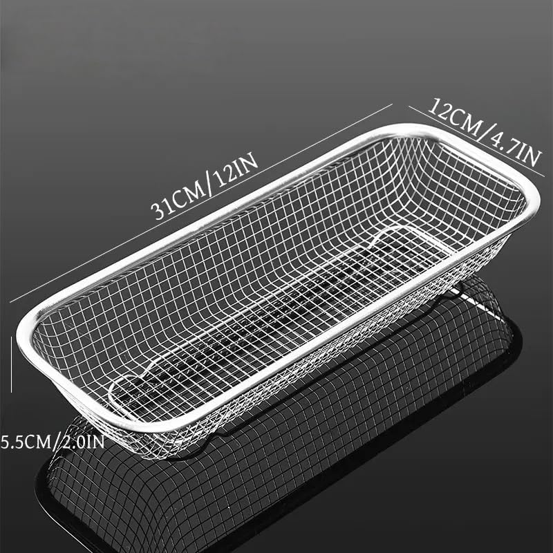 2Pcs Dishwasher Baskets, Stainless Steel Mesh Drain for Kitchen Small