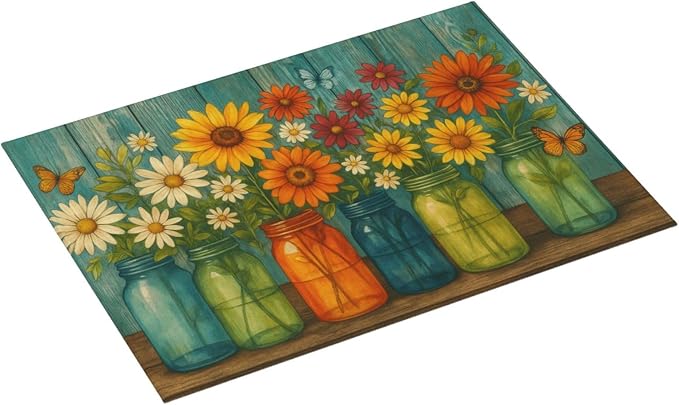 Rustic Vintage Flower Dish Drying Mats - Image 2