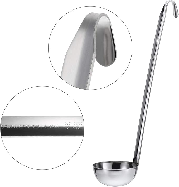 meekoo Stainless Steel Ladle Soup Handle Ladle - Image 3