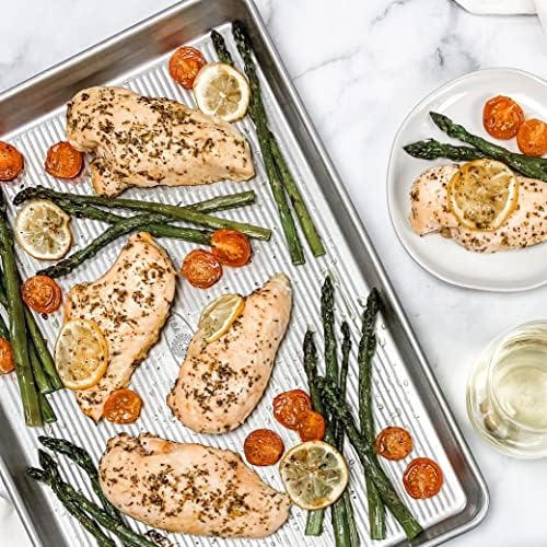USA Pan Extra Large and Quarter Sheet Baking Pans with Nonstick