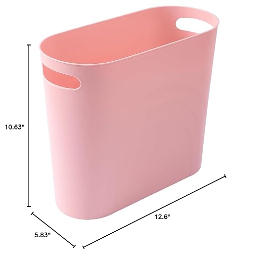 rejomiik Small Trash Can, 3.5 Gallon Slim Garbage Can Plastic Waste Basket - Image 7