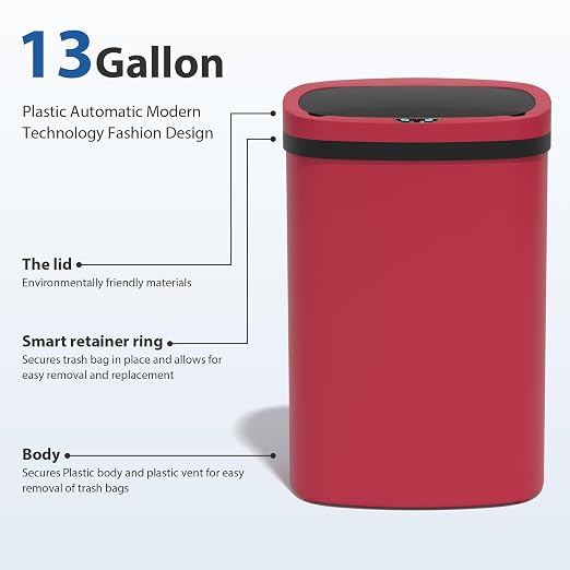 13 Gallon/50 L Kitchen Trash Can - Image 5