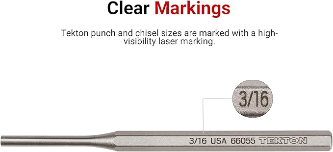TEKTON 7/16 Inch Center Punch | 66084 | Made in USA - Image 5