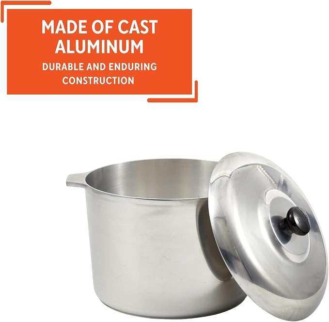 IMUSA USA Heavy Duty Cajun Aluminum Stock Pot 14 Quart - Image 3