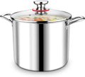 P&P CHEF 10 Quart Tri-Ply Stainless Steel Stockpot, Stock Pot by PPCHEF