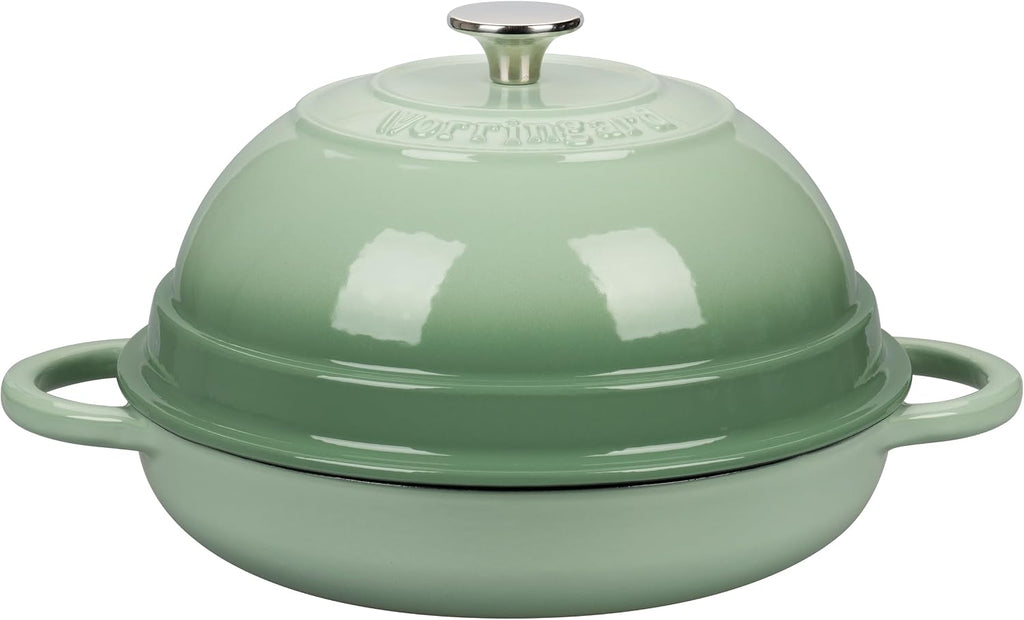 Cast Iron Enameled Dutch Oven Pot with Lid for Bread Baking, Bread