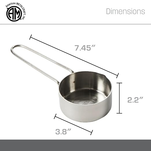 American Metalcraft 1-1/2 Cup Stainless Steel Measuring Cup - Image 4