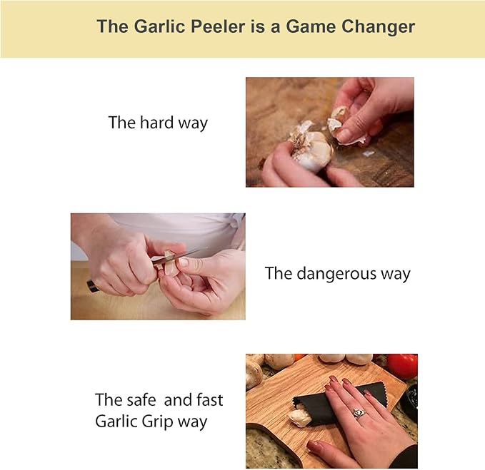 2 Set Peeler Silicone Easy Roll Tube Useful Garlic Odorfree Kitchen Tool - Image 2