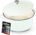 Zulay Kitchen 6 Quart Enameled Cast Iron Dutch Oven Pot by ZulayKitchen