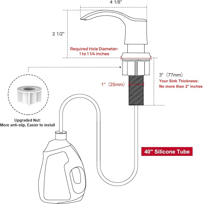 GAGALIFE Kitchen Sink Soap Dispenser - Image 2