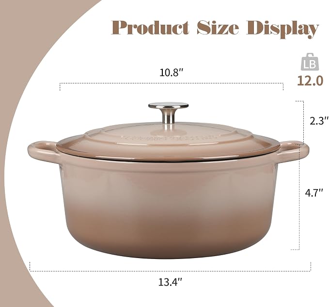 EDGING CASTING Enameled Cast Iron Dutch Oven Pot - Image 3