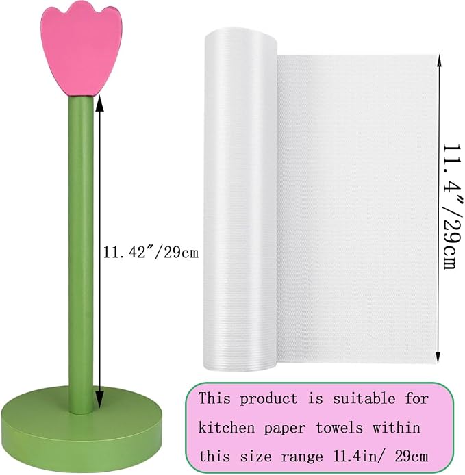 Modern Wooden Paper Towel Holder Stand - Image 3
