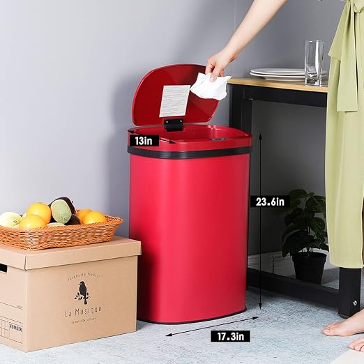 13 Gallon 50 Liter Garbage Can Kitchen Trash Can - Image 7