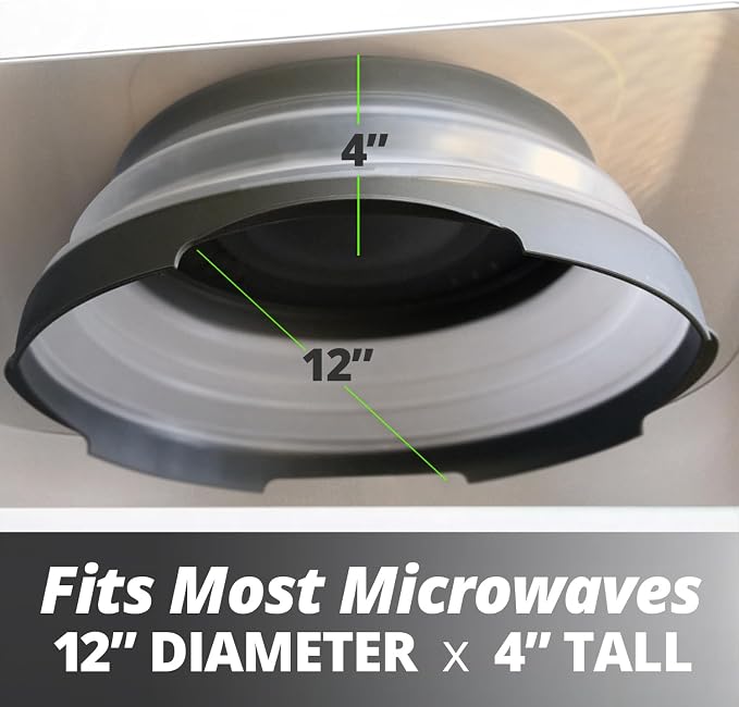 HOVER COVER 2 PACK Magnetic Microwave Splatter Cover - Image 2