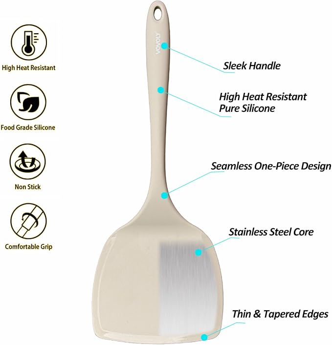 Silicone Pancake Spatula Turner - Image 3