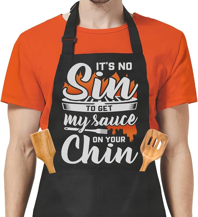 SANDJEST Funny Mens Aprons by SANDJEST