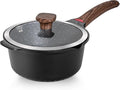 VINCHEF Nonstick Stockpot With Lid 4 Quart, Large Saucepan with Stay Cool Handle by VINCHEFMeetBetterLife