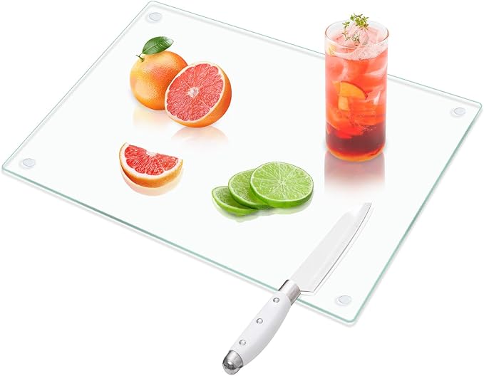 VASUHOME Tempered Glass Cutting Board by VASUHOME