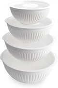 Nordic Ware Prep and Serve Mixing Bowls Set, Glacier White by NordicWare