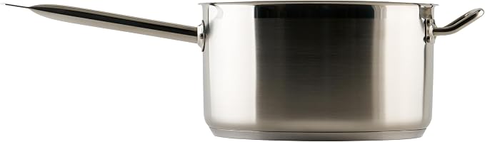 Winco Heavy-Duty Stainless Steel Sauce Pan - Image 3
