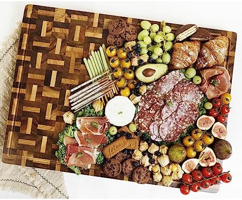 YOUSUNLONG Acacia and Oak Cutting Board, 24 x 18 x 1.5 Inch