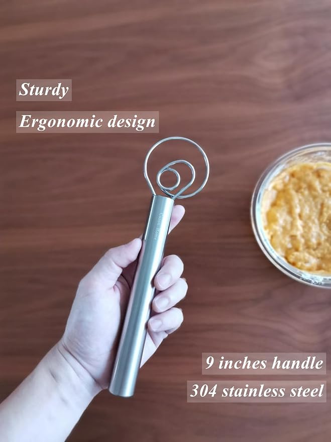 Small Ring Danish Dough Whisk Stainless Steel, Suitable - Image 6